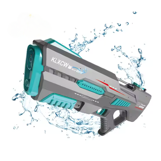 Voyo Trendy electric burst water gun manual automatic colorful light linkage back chamber summer outdoor beach water toys